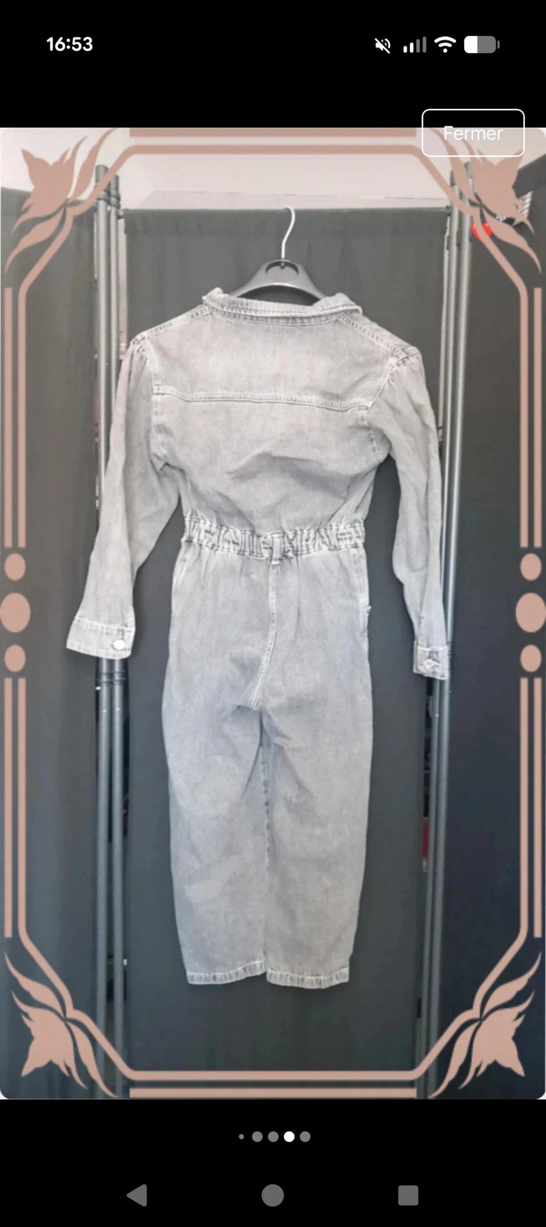 Grey Zara denim jumpsuit  Size 13/14 years 164 cm  Very good condition – photo 2